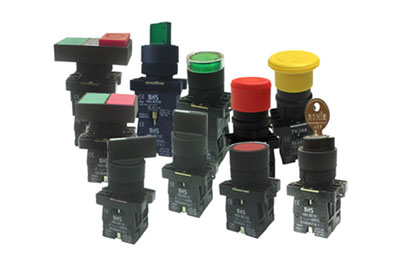 Botões de Comando e Comutadores